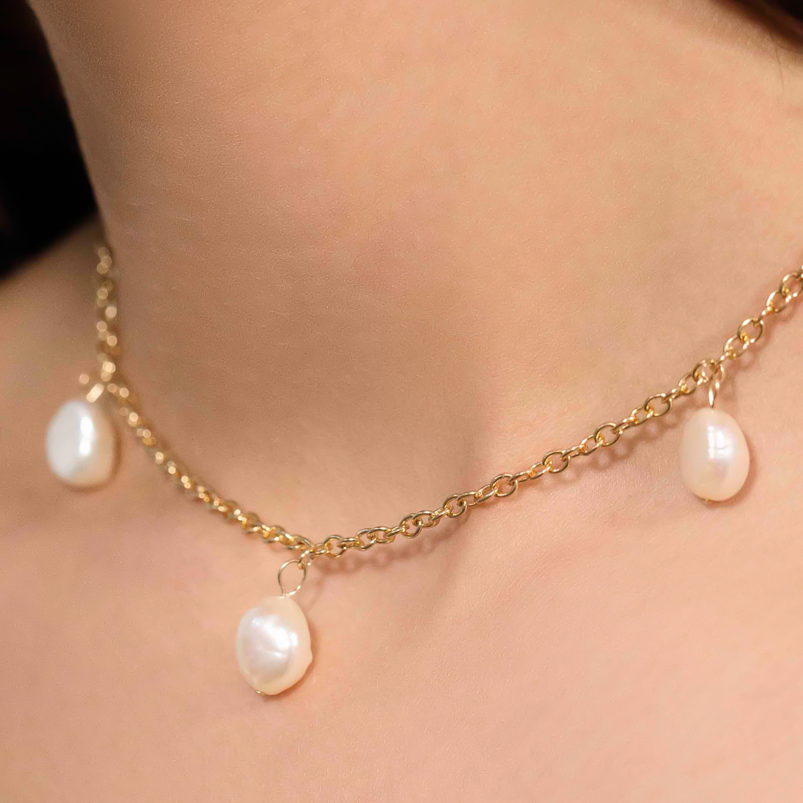 Las Tres Perlas Choker