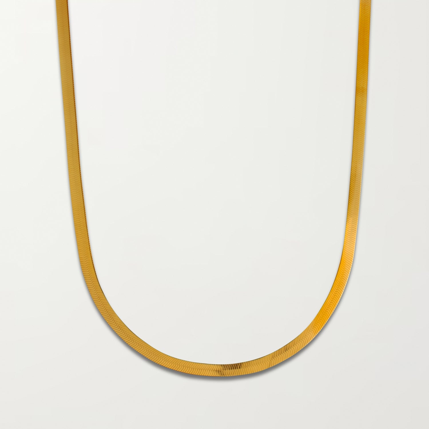 The Thick Herringbone Chain Necklace – MONTSERRAT New York