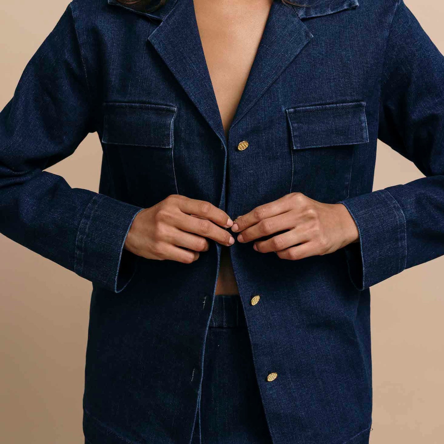 The Jet Set Top in Denim