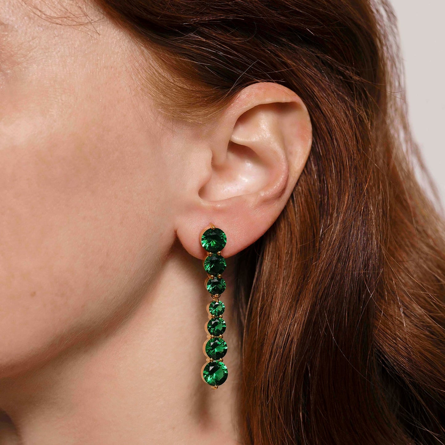 The Kittichai Earrings in Emerald Green