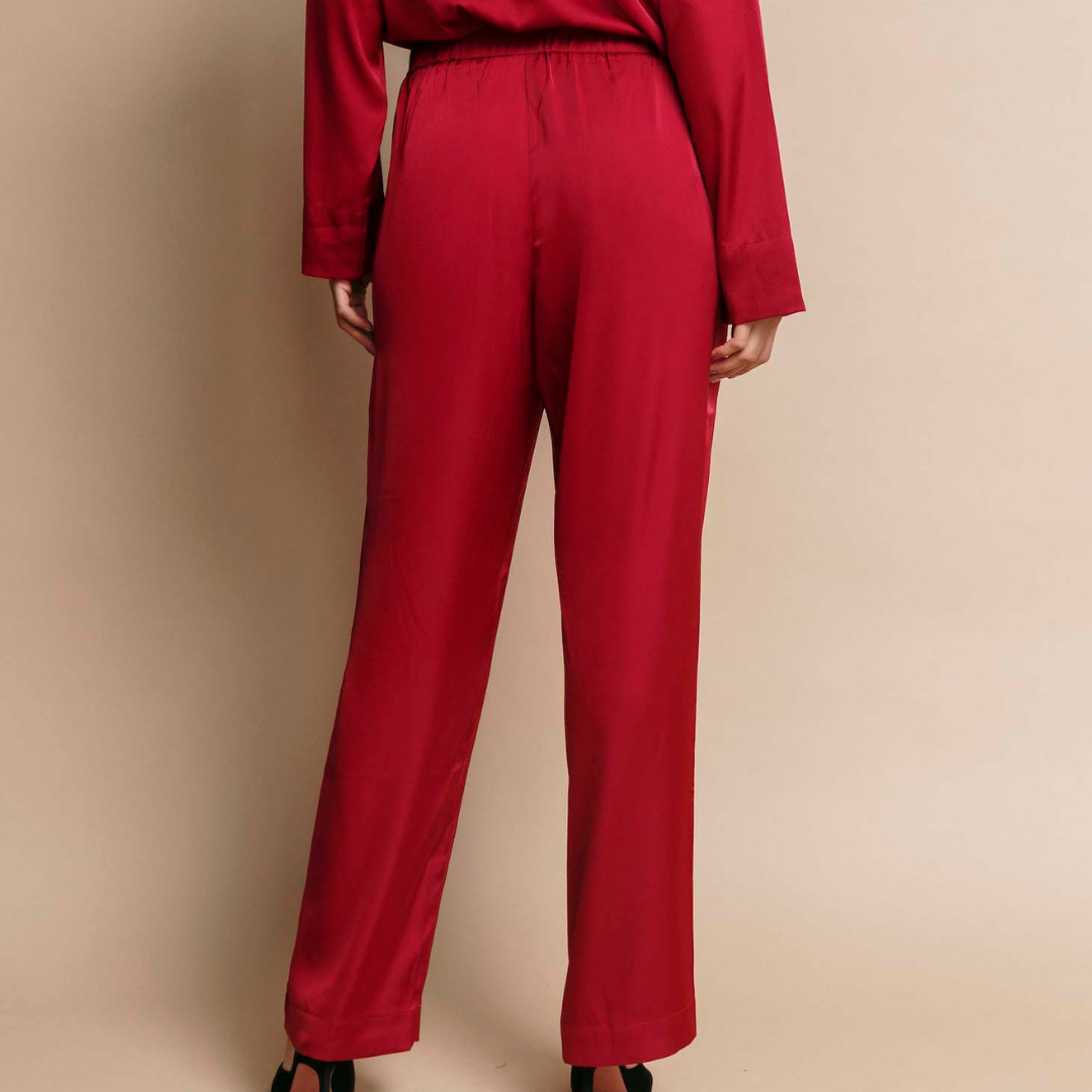 The Jet Set Pant in Bordeaux