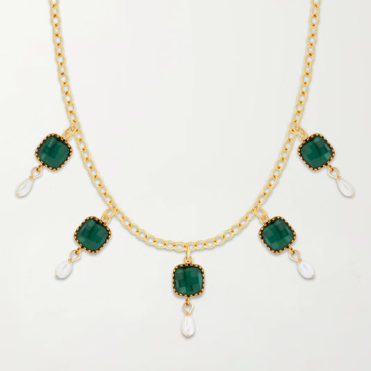 The Alicante Choker in Emerald Green