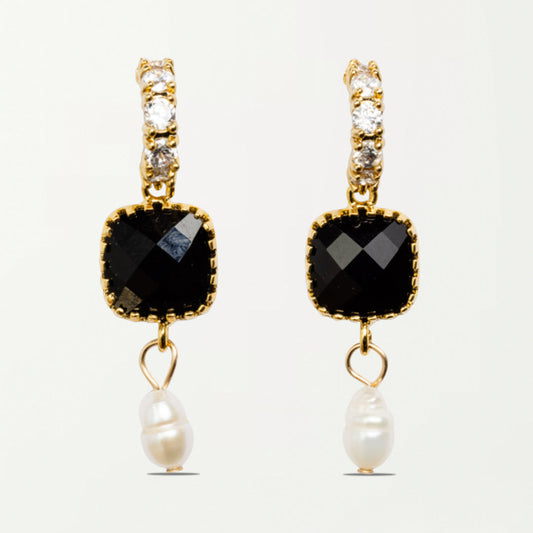 The Alicante Earrings in Black