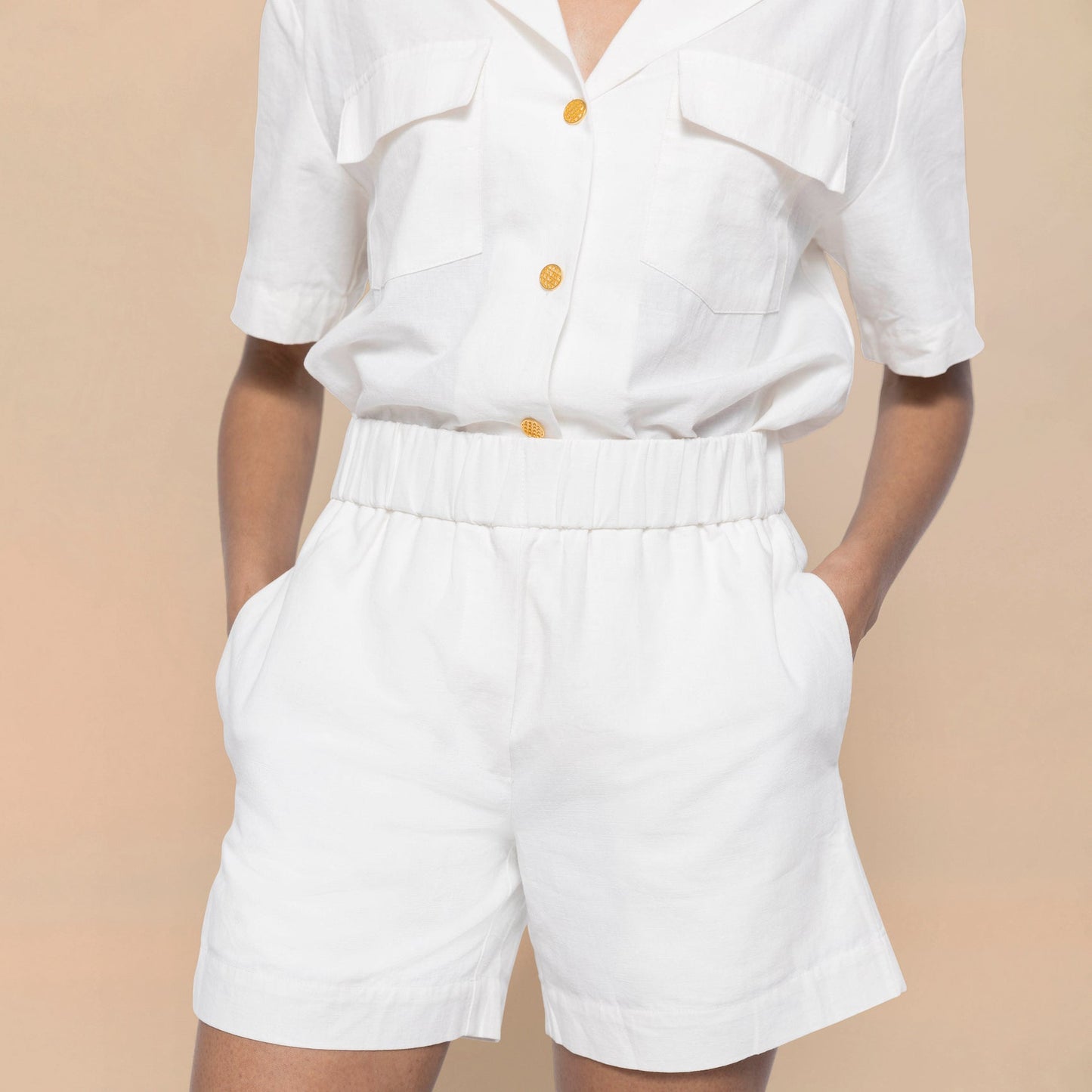 The Co-Ord Short Set in Linen