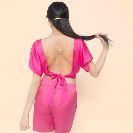 The Lala Top in Fuchsia