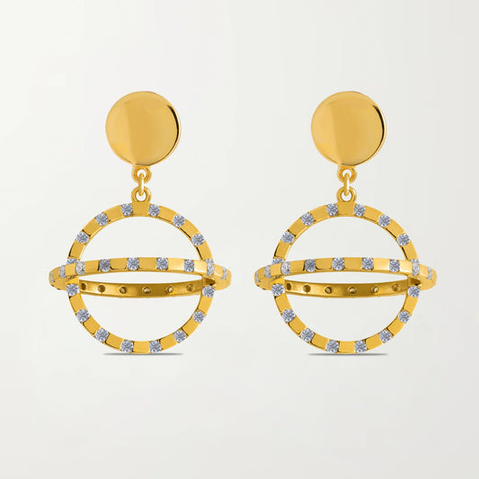 The Venus Earrings with Diamonds